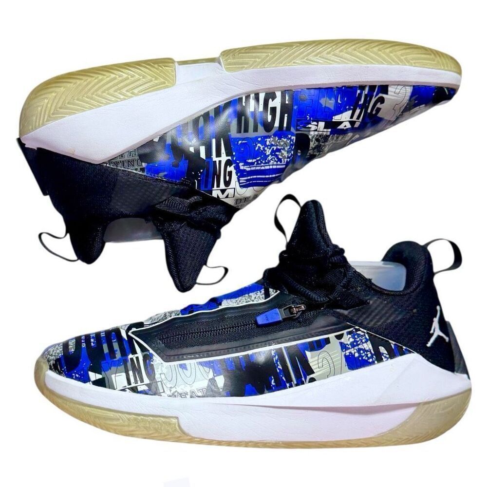 Air Jordan Jumpman Hustle 'Dark Concord' Basketball Shoes AQO397-500 Size 9.5 - Picture 4 of 16